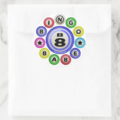 Sticker Rond B8 Bingo Babe (Sac)