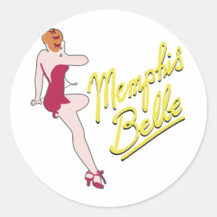 Sticker Rond B-17 Forteresse volant Memphis Belle