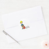 Sticker Rond B est pour Builder (Enveloppe)