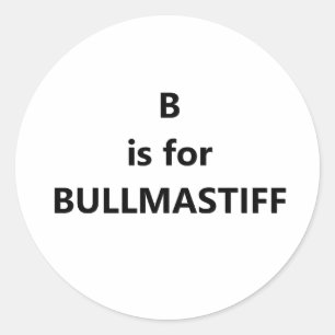 Sticker Rond b est pour bull mastiff.png