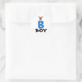 Sticker Rond "B" est pour GARY (Sac)