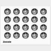 Sticker rond B+O Royal Blue Line Trains 1910 (Feuille)