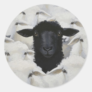 Sticker Rond Baa-tle de l'individualité