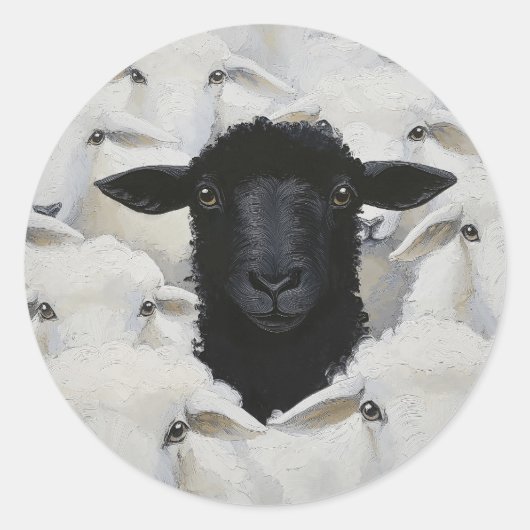 Sticker Rond Baa-tle de l'individualité (Devant)