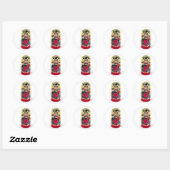 Sticker Rond babouchka (Feuille)