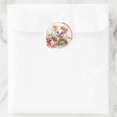 Sticker Rond Baby - 3 months too (Sac)