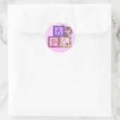 Sticker Rond Baby ABC Tshirts et cadeaux (Sac)