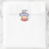 Sticker Rond Baby Boy Cowboy (Sac)