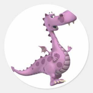 Sticker Rond Baby Dragons : Fumé, Vl.2
