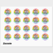 Sticker Rond Baby Elephant Cutie (Feuille)