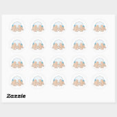 Sticker Rond Baby Head Boy (Feuille)