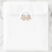 Sticker Rond Baby Head Boy (Sac)
