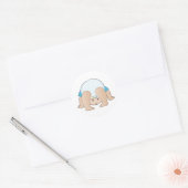 Sticker Rond Baby Head Boy (Enveloppe)
