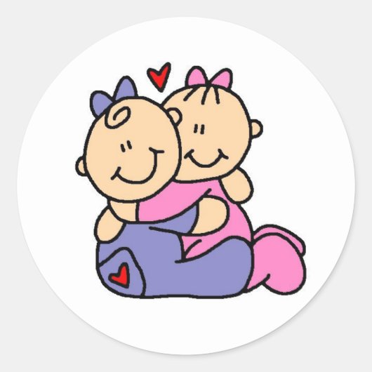 Sticker Rond Baby Hugs (Devant)