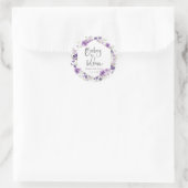 Sticker Rond Baby in Bloom Lavender Favor (Sac)