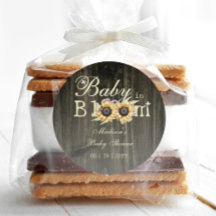 Baby in Bloom Watercolor Baby shower de tournesols