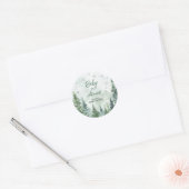 Sticker Rond Baby it's Cold Outside Baby Shower (Enveloppe)