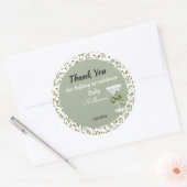 Sticker Rond Baby Martini 'tini-un'  (Enveloppe)