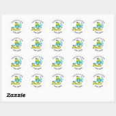Sticker Rond Baby Shark, Ce cadeau si pour Gift Tag Noël (Feuille)
