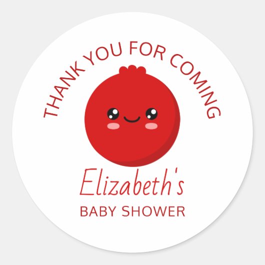 Sticker Rond Baby shower (Devant)