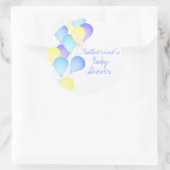 Sticker Rond Baby shower à ballon (Sac)