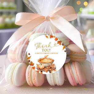 Sticker Rond Baby shower à tarte Cutie
