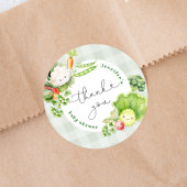 Sticker Rond Baby shower agricole local Merci