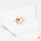 Sticker Rond Baby Shower Aperol Spritz au lavis (Enveloppe)