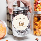 Sticker Rond Baby shower asiatique de Kawaii