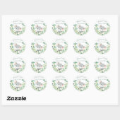 Sticker Rond Baby shower bébé Koala Ours (Feuille)