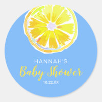 Baby shower bleu citron-tranche