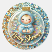 Baby shower Blue Sparkle