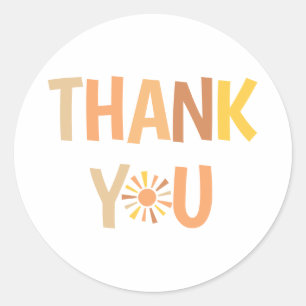 Sticker Rond Baby shower Boho Sunshine