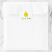 Sticker Rond Baby shower Citrus Lemon (Sac)