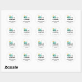Sticker Rond Baby Shower Cloud Nine (Feuille)