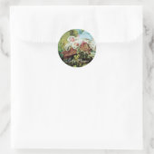 STICKER ROND BABY SHOWER COLORÉ (Sac)