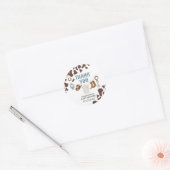 Sticker Rond Baby shower Cowboy (Enveloppe)