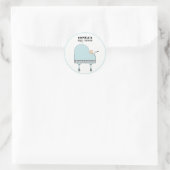 Sticker Rond Baby shower créatif (Sac)