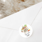 Sticker Rond Baby shower cultivé localement