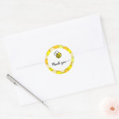 Sticker Rond Baby shower d'abeilles (Enveloppe)