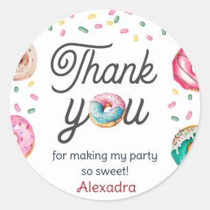Sticker Rond Baby shower d'anniversaire Sweet One