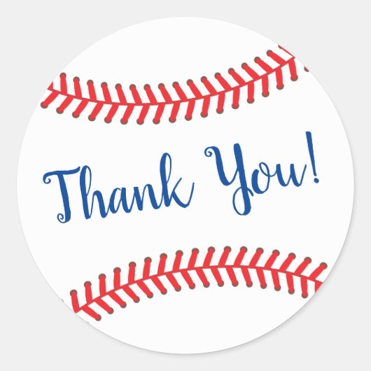 Sticker Rond Baby shower de baseball Little Slugger Classic Rou (Devant)