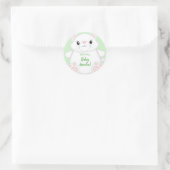 Sticker Rond Baby shower de chat Kitty (Sac)