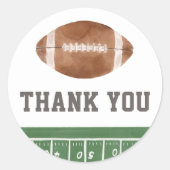 Sticker Rond Baby shower de football (Devant)