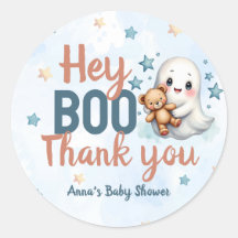 Baby shower de garçon Halloween Ghost Merci person