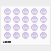 Sticker Rond Baby shower de la bombe (Feuille)