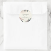 Sticker Rond Baby shower de la forêt enchantée (Sac)