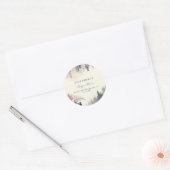 Sticker Rond Baby shower de la forêt enchantée (Enveloppe)