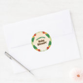Sticker Rond Baby shower de la jungle tropicale (Enveloppe)