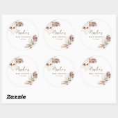Sticker Rond BABY SHOWER de la SIERRA (Feuille)